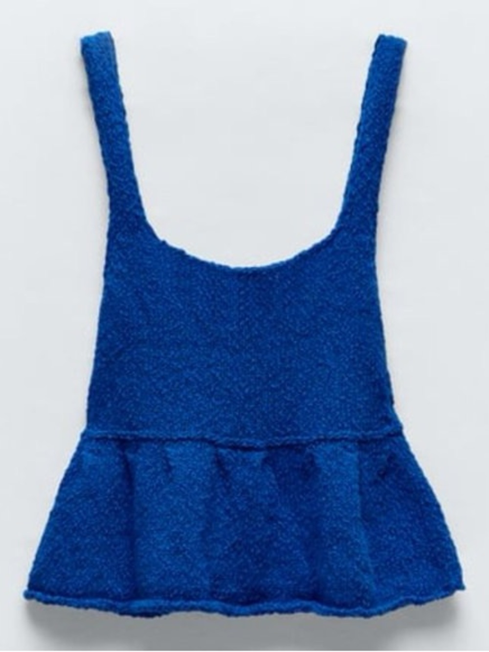 Zara royal blue knit tank top